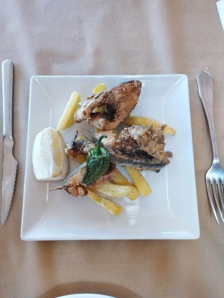 Dish served at El Chalao, a restaurant in La Manga