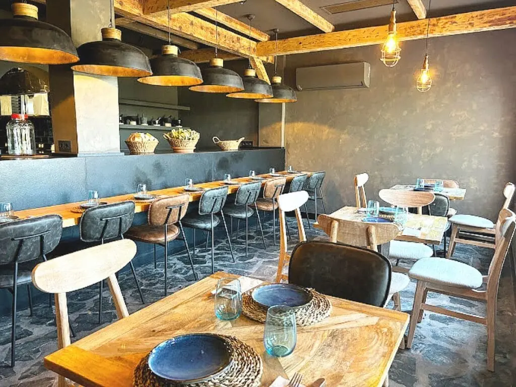 Dining room at Leña y Karbon in La Manga Club