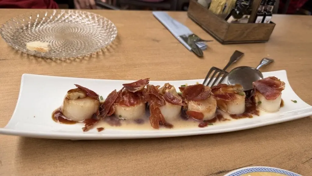 Octopus dish at Los Molinos, La Manga Club