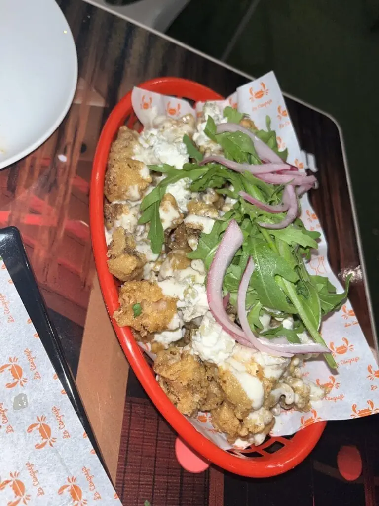 Dish at La Cangreja Cabo de Palos