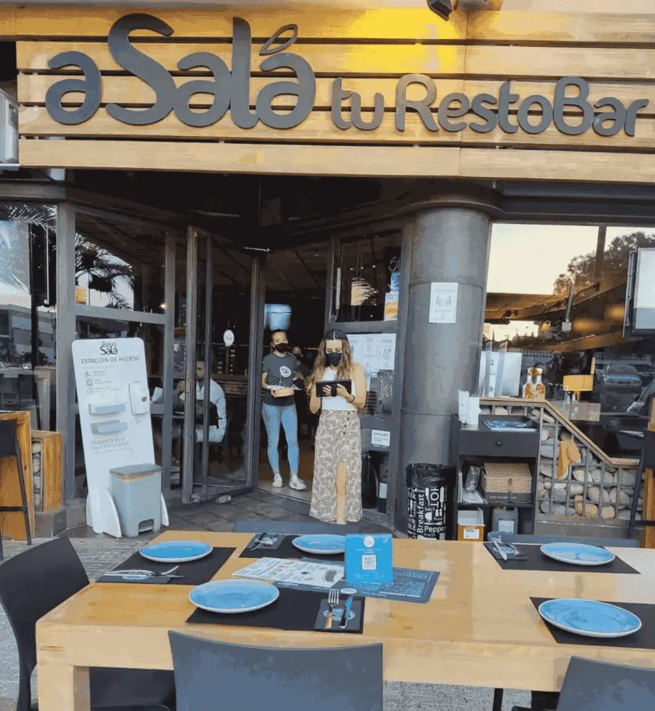 Terrasse von Agua Salá in Cabo de Palos