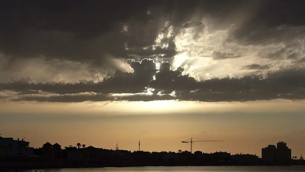 Sunset over the coast of Cabo de Palos during an ALMA Fit & Healthy training session
