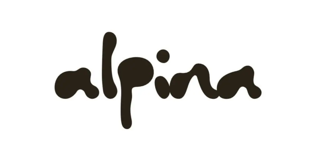 Logo of Alpina Gelateria, Italian ice cream shop in Cabo de Palos