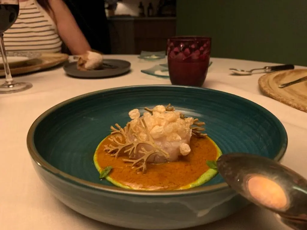 Mediterranean dish served at Amapola, La Manga Club