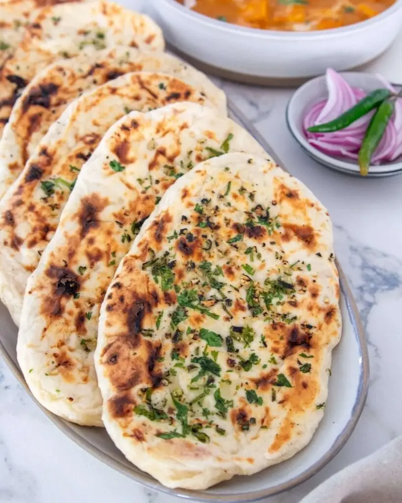 Naan bread served at Annapurna Nepali Restaurant, Los Belones