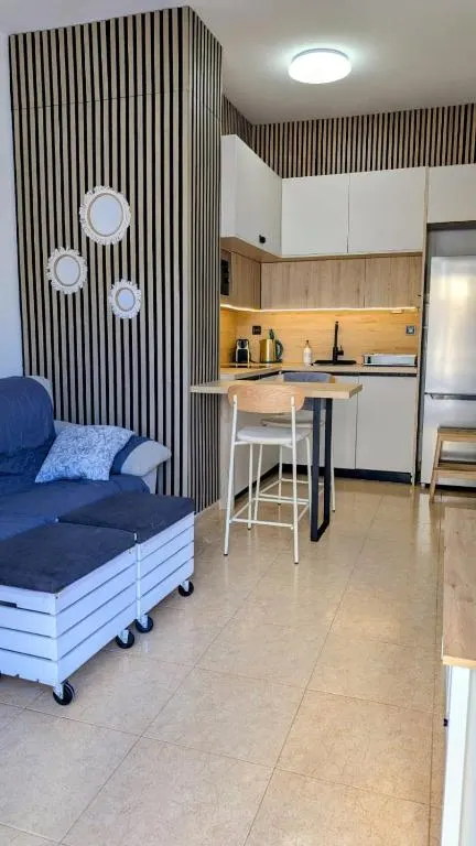 Cuisine et séjour de l'appartement à Cabo de Palos - La Manga