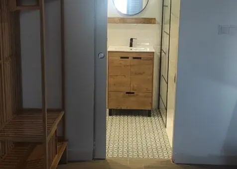 Detail des Bads im Apartamento La Rojica