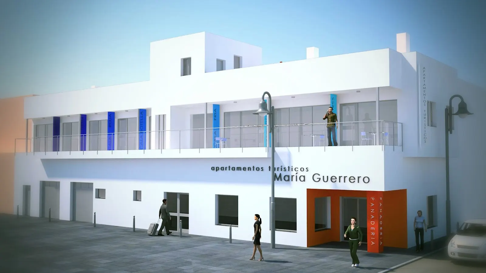 Façade de Apartamentos Maria Guerrero à Cabo de Palos