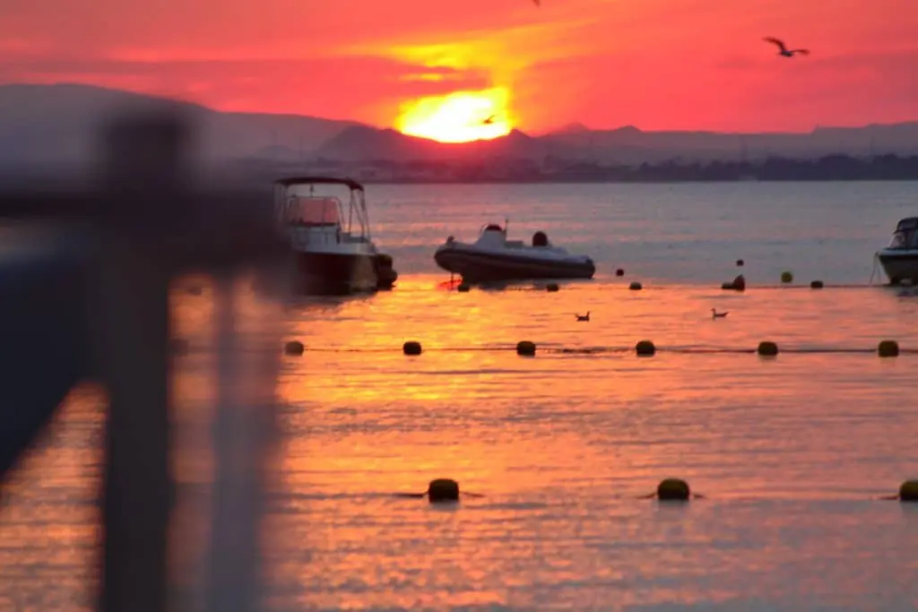 Sonnenuntergang über dem Mar Menor von Area Sunset aus
