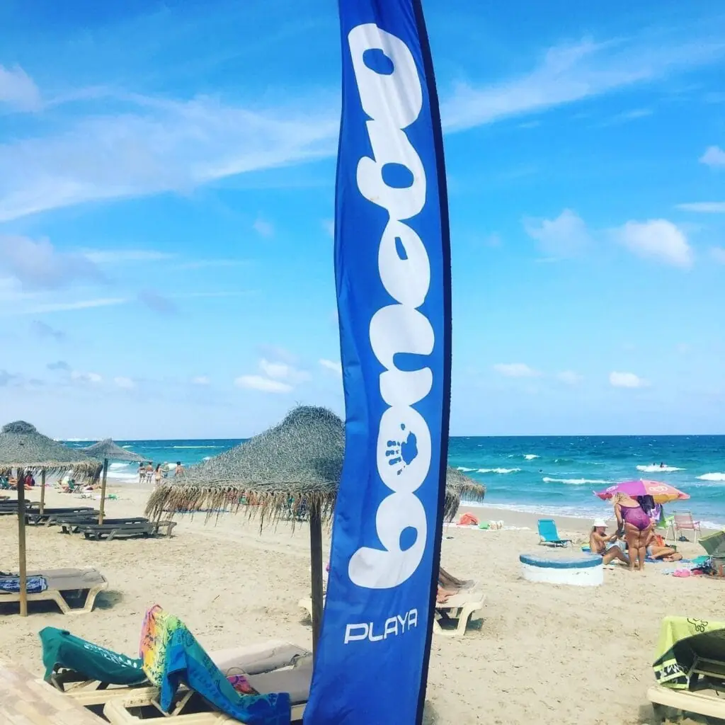 Beach beside Bonobo Playa in La Manga
