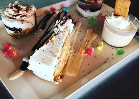 Desserts at Bonobo Playa in La Manga