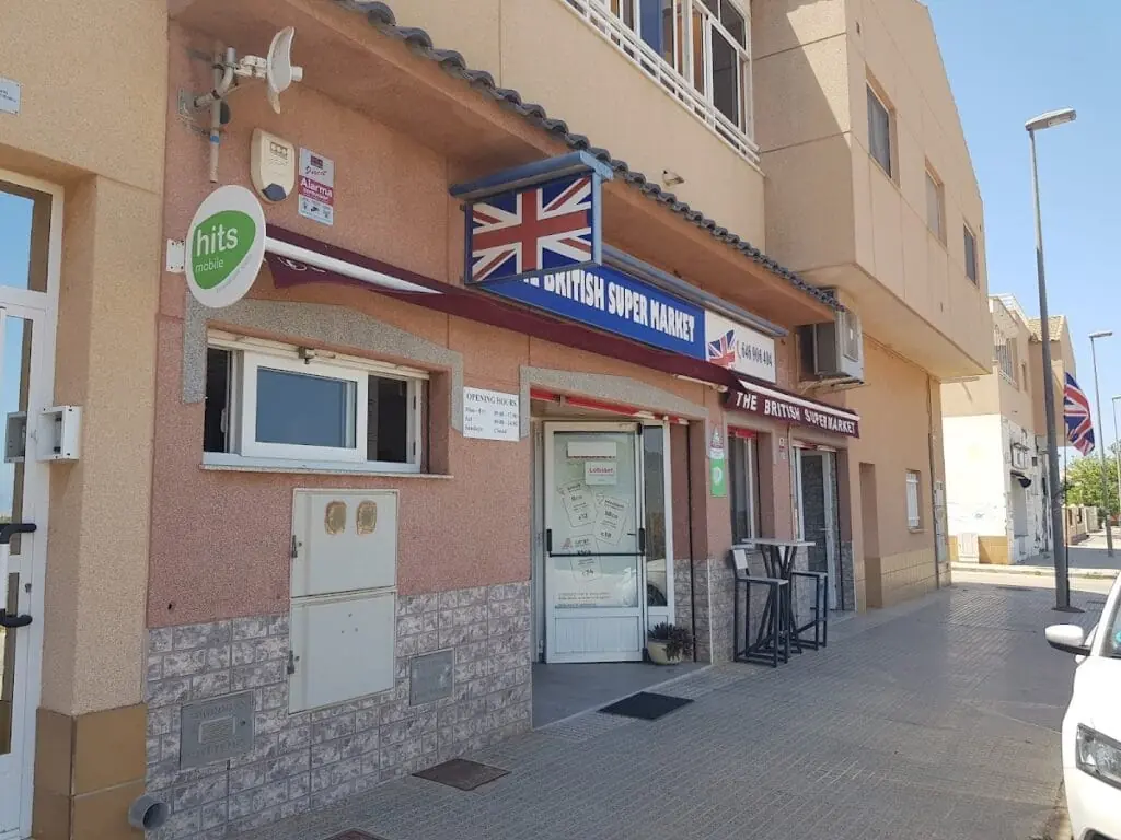 Products imported from the UK at British Super Market