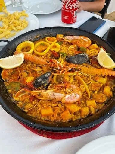 Caldero (the local fish and rice stew) served at Restaurante Casa Paco, La Manga km14