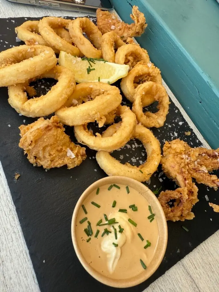 Plat de riz au Chiringuito Mangata