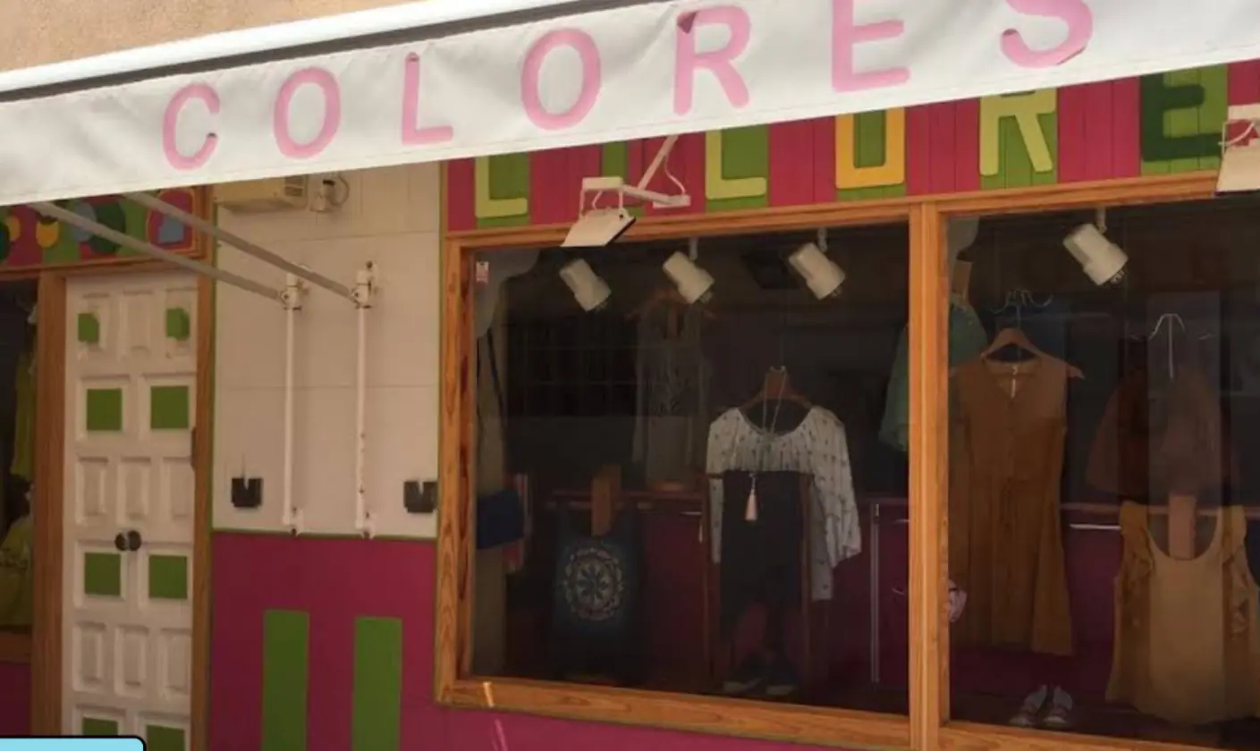 Colores shopfront in Plaza Bohemia, La Manga
