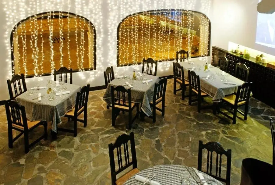 Indoor dining room at Don Luigi Trattoria in La Manga Club