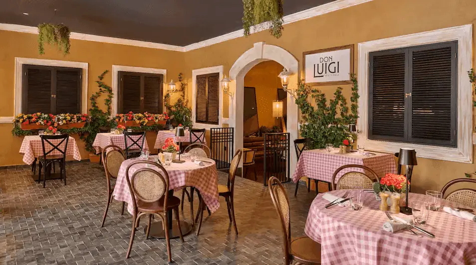 Terrace at Don Luigi Trattoria in La Manga Club