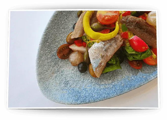 Fischgericht im El Camarote de la Martinique in La Manga