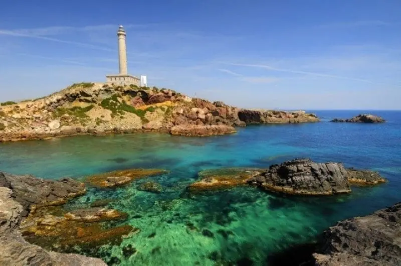 Natürliche Umgebung neben Faro de Cabo de Palos