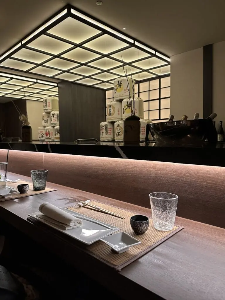 Hatsune japanese bar at the Grand Hyatt La Manga Club