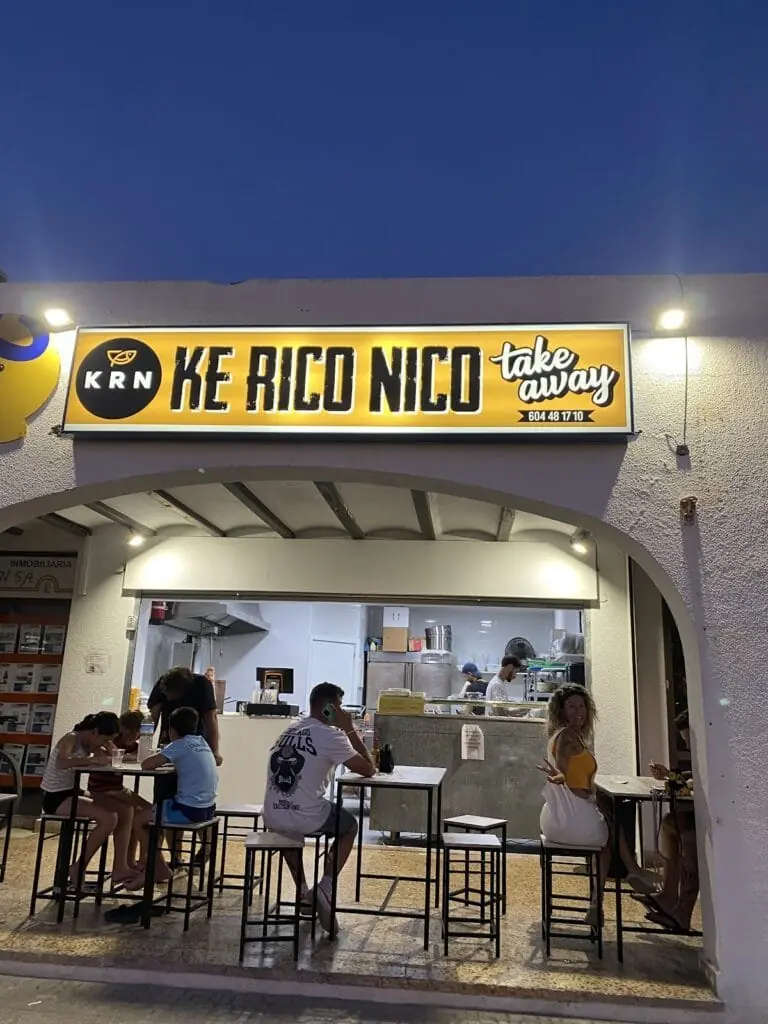 Ke Rico Nico in La Manga del Mar Menor: Fassade des Lokals