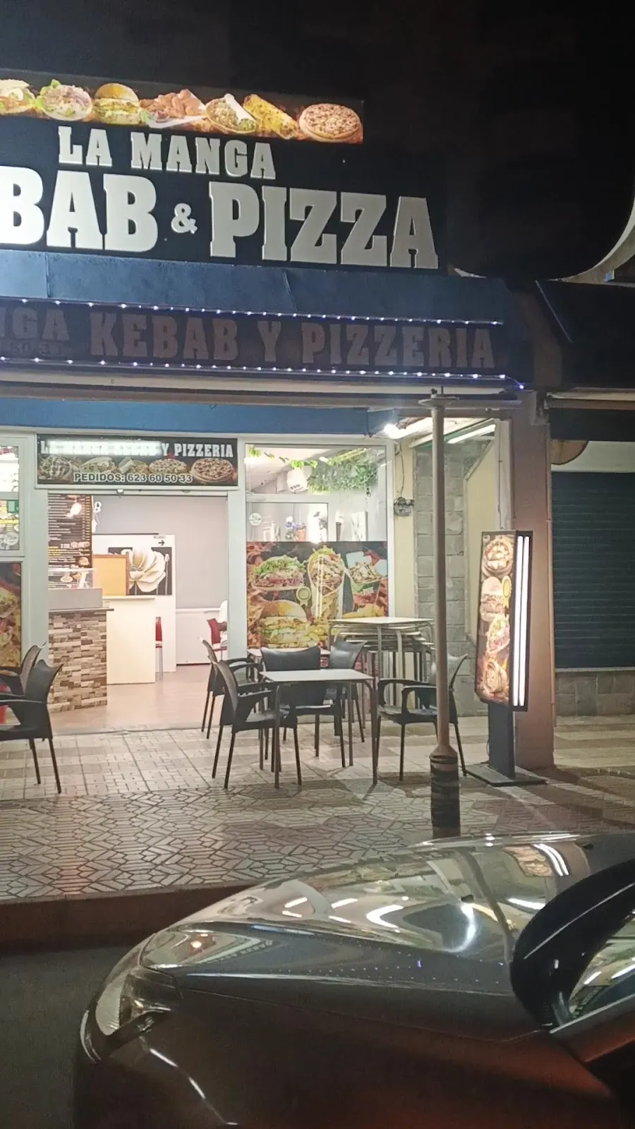 Theke von La Manga Kebab y Pizzería