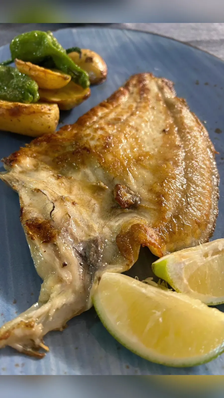 Fish served at Restaurante La Tana, Cabo de Palos