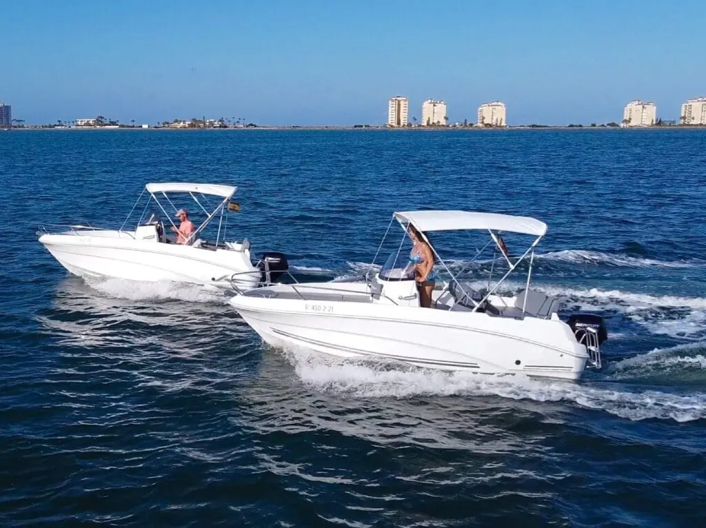 Navigation sur le Mar Menor avec Life Aholic