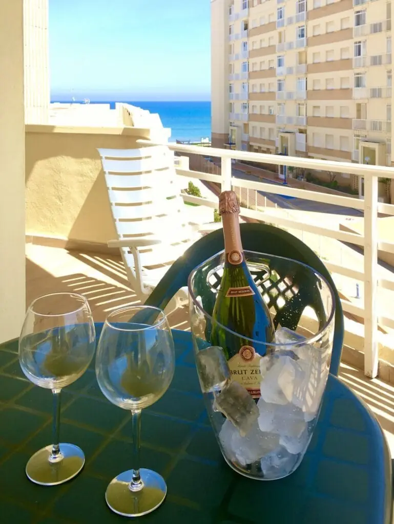 Terrasse mit Meerblick in Like a holiday La Manga