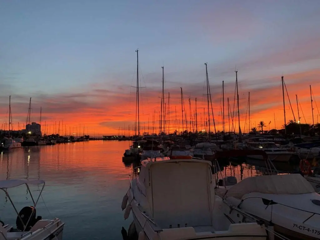 Coucher de soleil vu depuis Mandacarú, La Manga