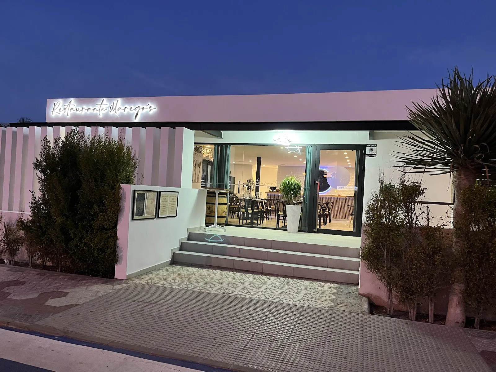 Terrasse von Marego's in La Manga