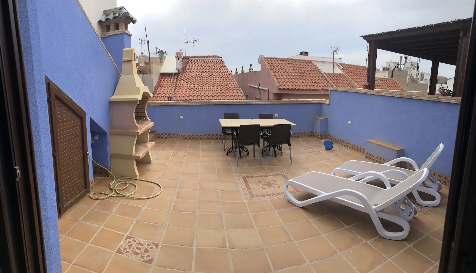 Second bedroom at La Casita Azul, Cabo de Palos