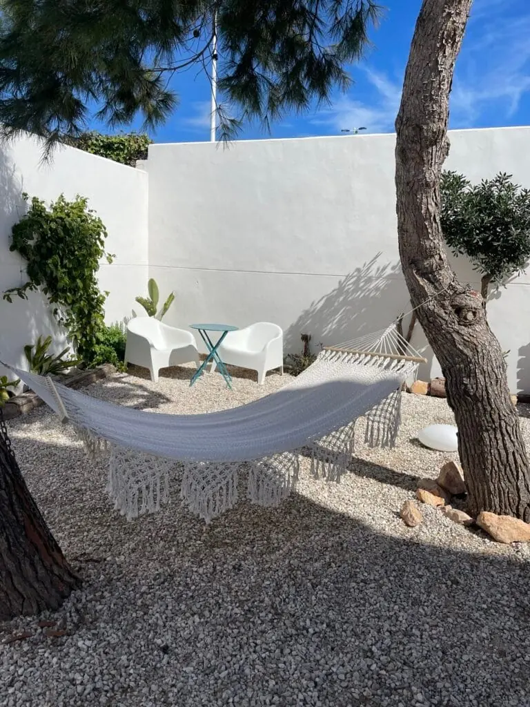Hamac dans le jardin de Mintaka Homes