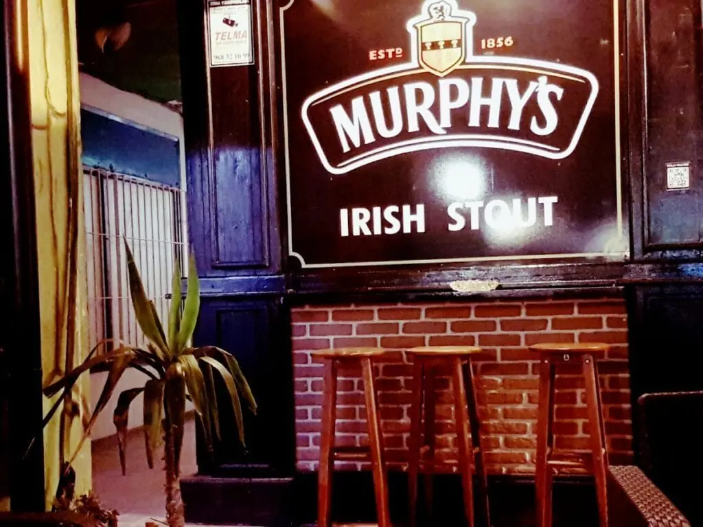 Inside Molly Malone Irish Tavern in La Manga