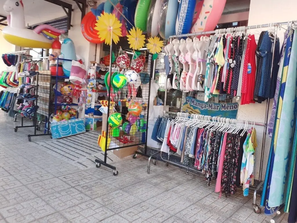 Inside Multiprecio Chino, with a range of items