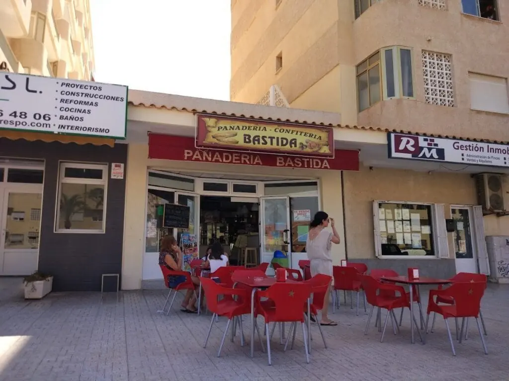 Front of Panadería Bastida in El Pedruchillo, La Manga