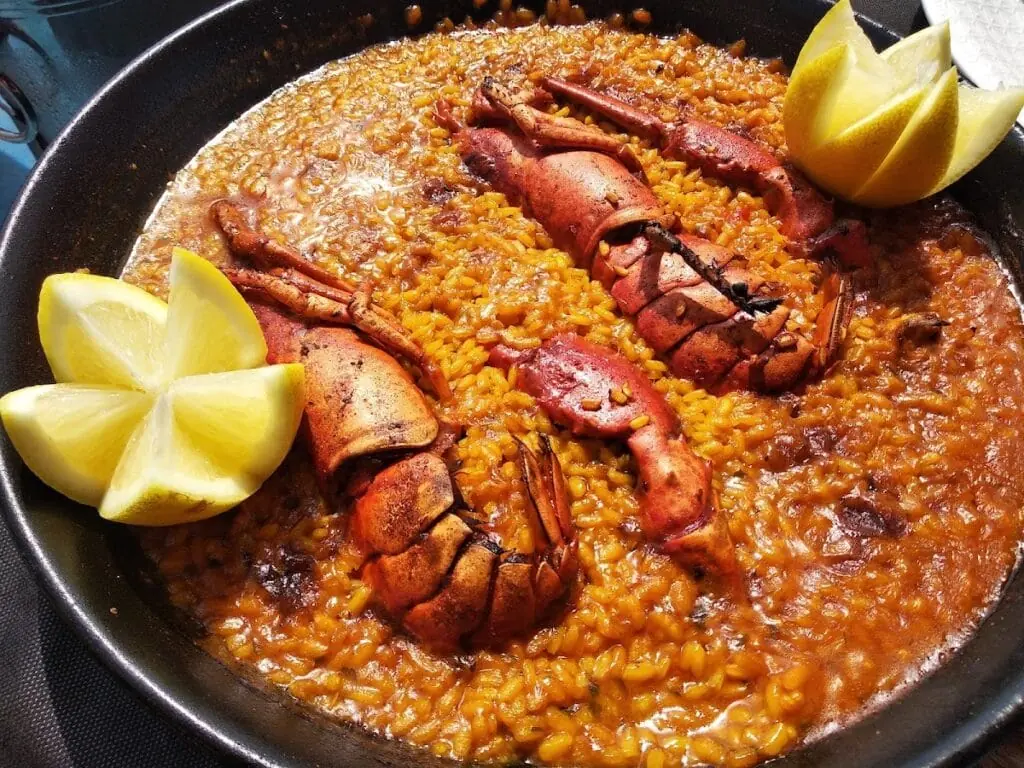 Reisgericht im Restaurante Pedro's, La Manga