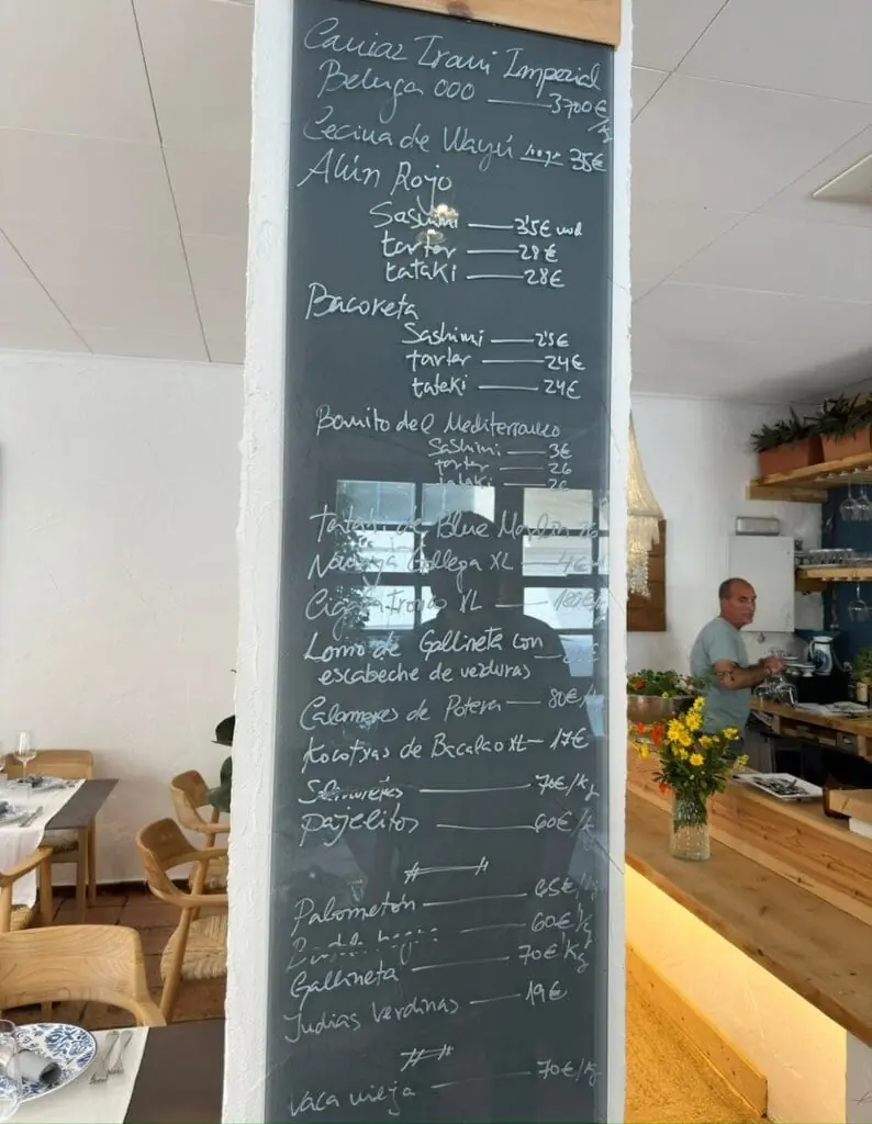 Terrasse von Pezio in Cabo de Palos