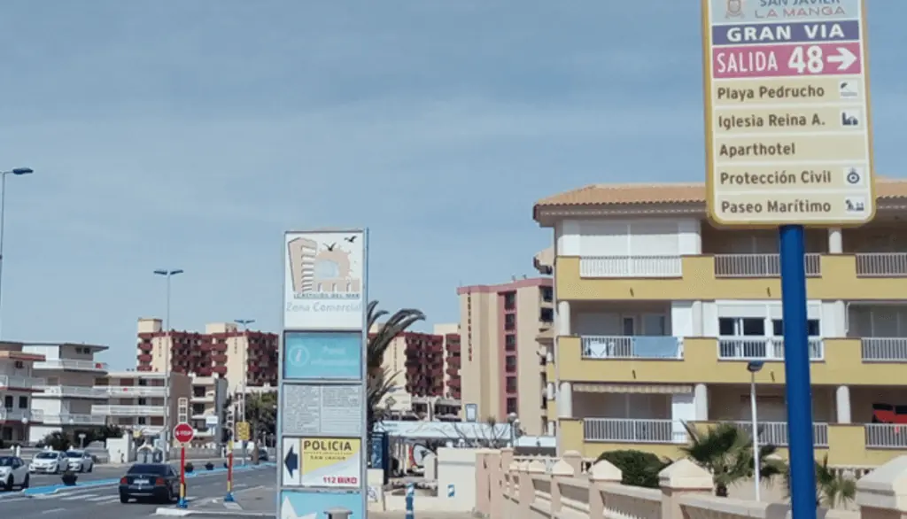 Entrance to the San Javier Local Police office in La Manga