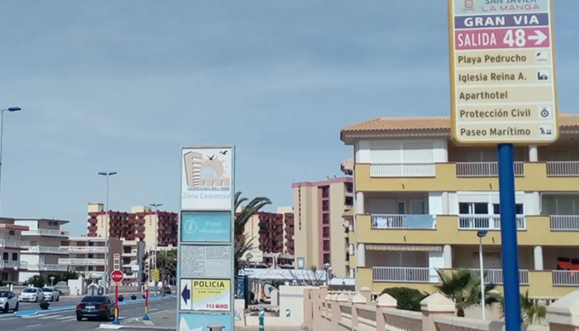 San Javier Local Police identification plaque