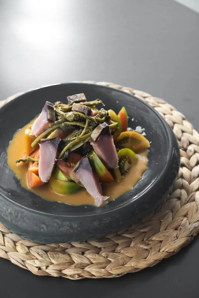 Traditional dish at Restaurante Amura