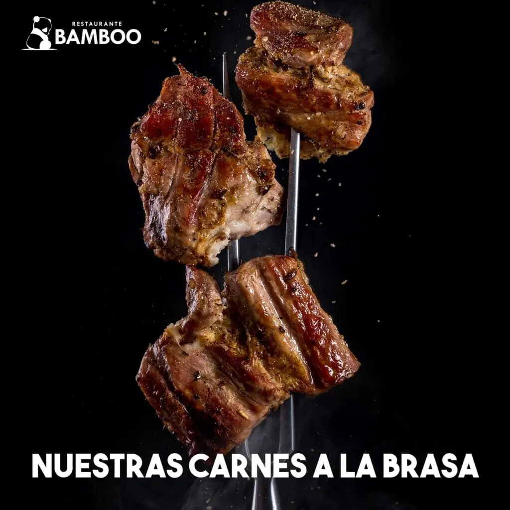 Bone-in rib steak served at Restaurante Bamboo, La Manga