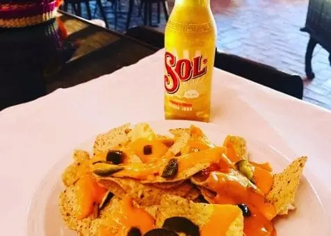 Mediterranes Gericht im Restaurante Canela, Los Belones
