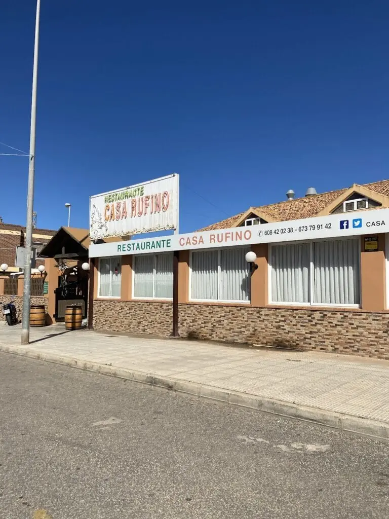 Restaurante Casa Rufino am Camino las Jordanas, Los Belones