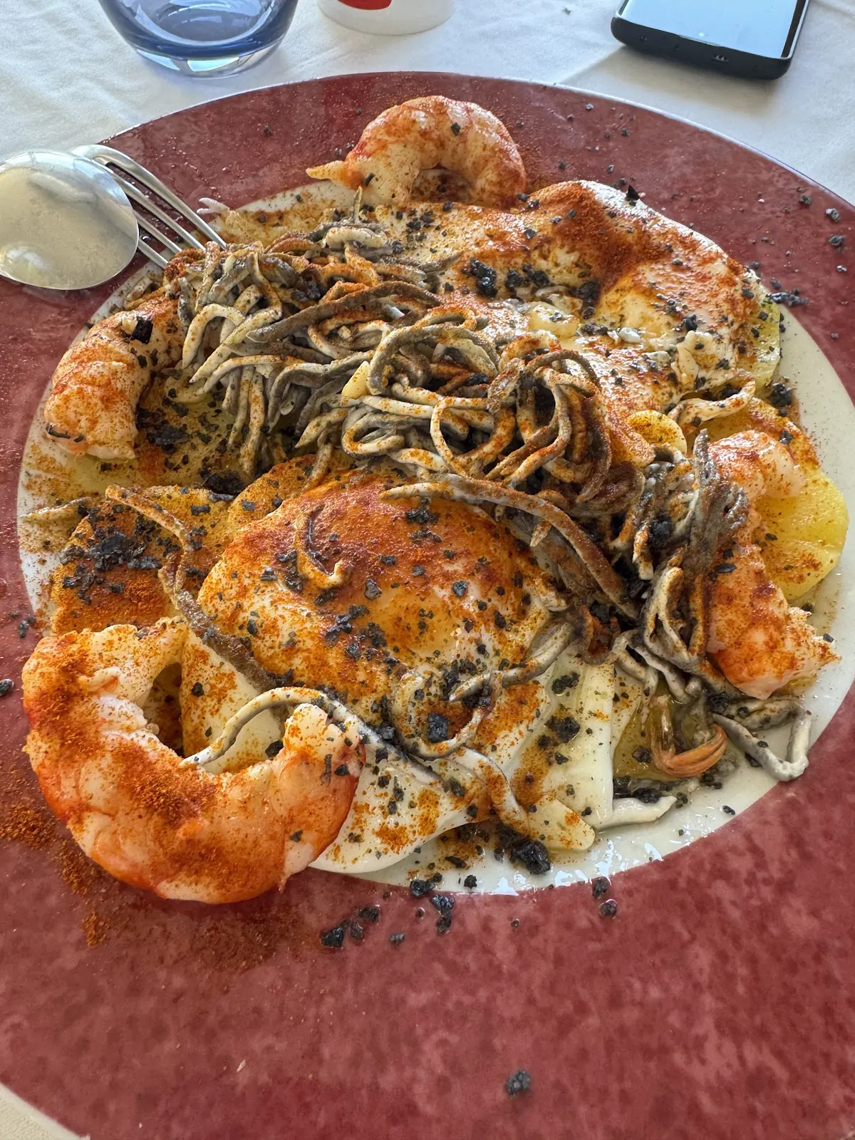 Fish-market catch served at Restaurante El Faro, Cabo de Palos
