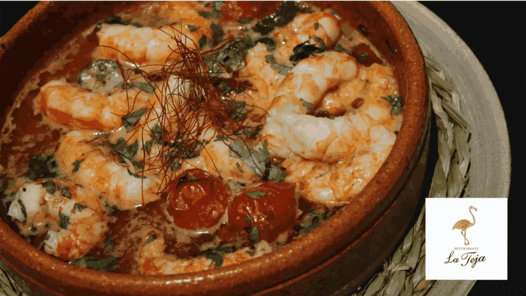 Seafood tapa at Restaurante La Teja