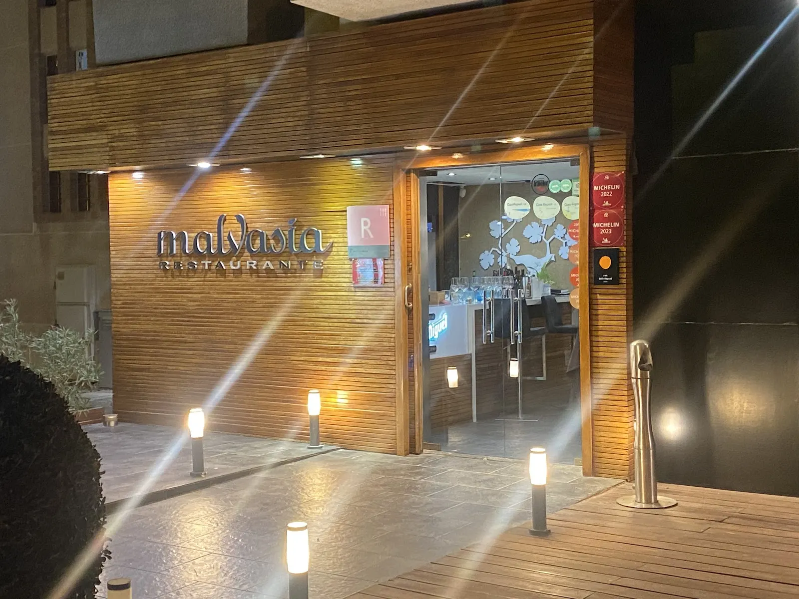 Table du Restaurante Malvasía, Playa Honda