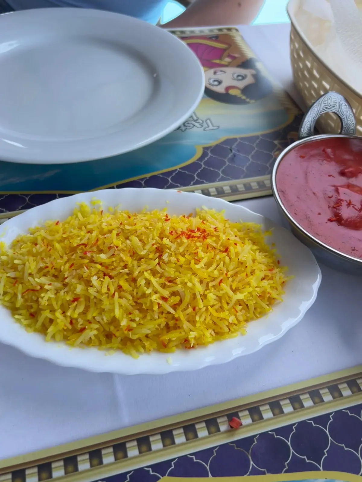 Innenraum des Restaurante Taste of India, La Manga