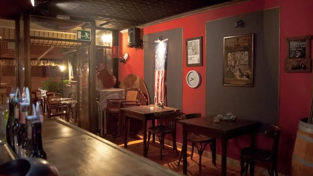 Decorated interior of Rhapsody, with a live music atmosphere