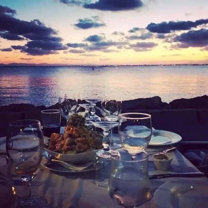Terrace at Sugar and Spice overlooking the Mar Menor